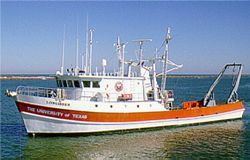 One of the vessels used by the U.T. Marine Science Institute
